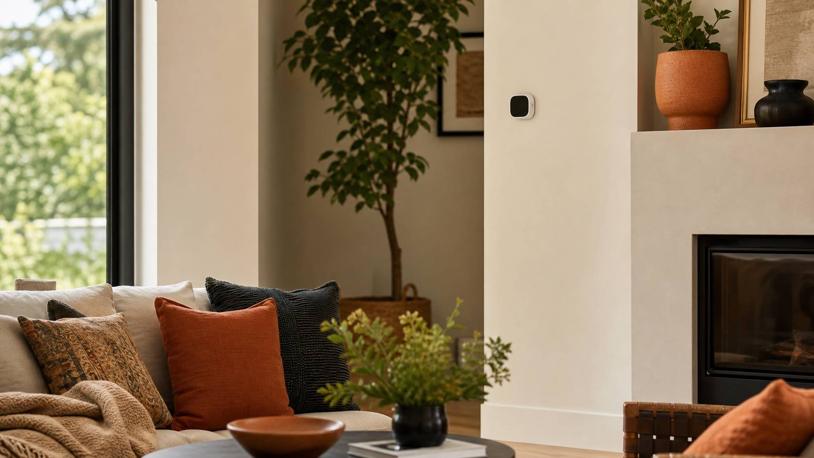 Intérieur moderne confortable d'une maison rénovée énergétiquement