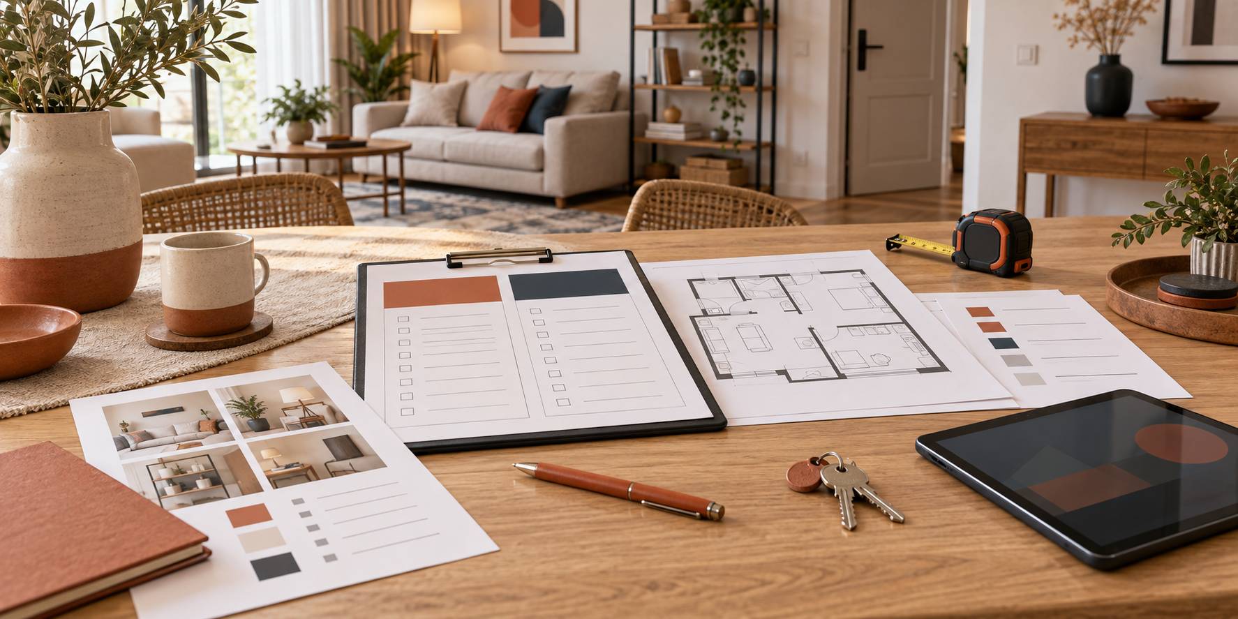 Illustration éditoriale du sujet : Téléchargez gratuitement votre modèle d'état des lieux pour logement meublé en PDF et Word